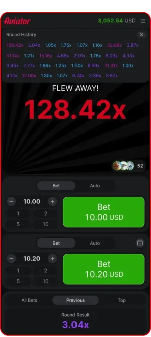 Aviator game interface feature 2