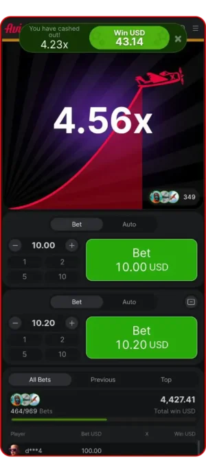 Aviator game interface feature 6